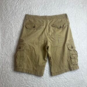 Y2K quiksilver men's tan cargo‎ shorts baggy skater surfer utility 90s